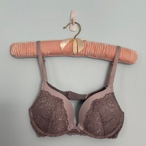 Victoria's Secret Dream Angels Push-up Bra in Gray Lace